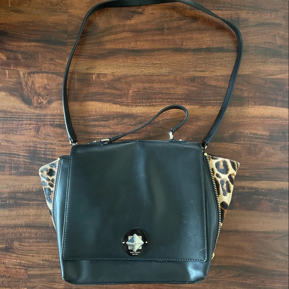 Kate spade black briefcase styled cross body - Picture 1 of 2